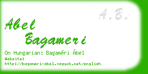 abel bagameri business card